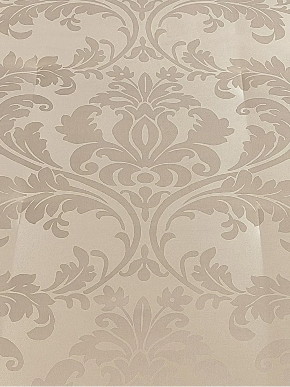 Luxurious Beige Damask 3 piece Full size Comforter Set